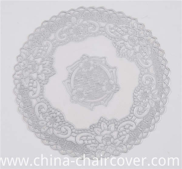 20cm Round Gold PVC Lace Doily Popular Use Home/Coffee